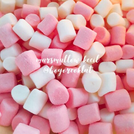 marshmallow pink putih